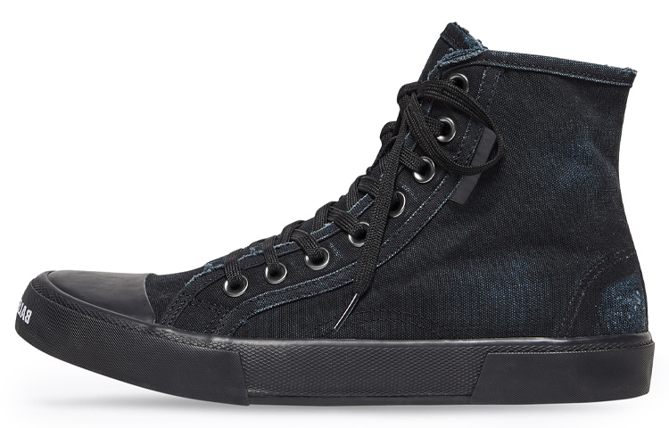 Balenciaga Paris High 'Destroyed - Triple Black'