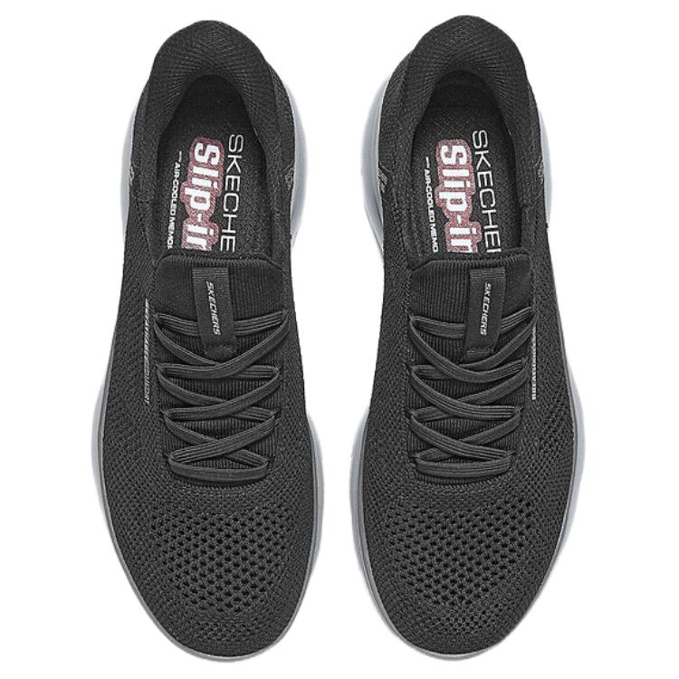 Skechers Slip Ins Breathable Balance Low Top Casual Shoes Men's Black купить в интернет-магазине Yoocart с быстрой доставкой по России.