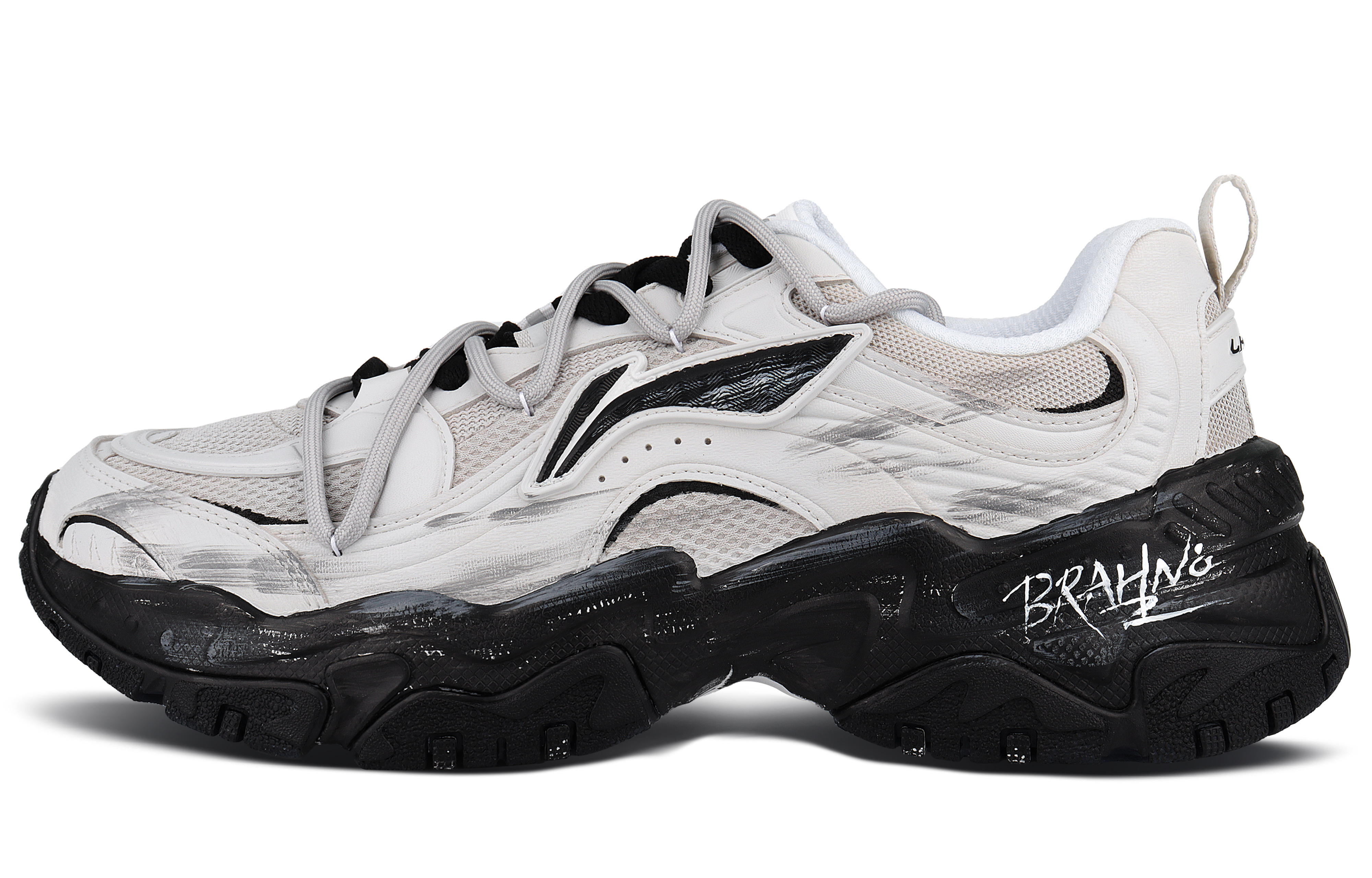 LiNing Brown Sugar Anti Slip And Wear Resistant Height Increasing Low top Casual Shoes Unisex