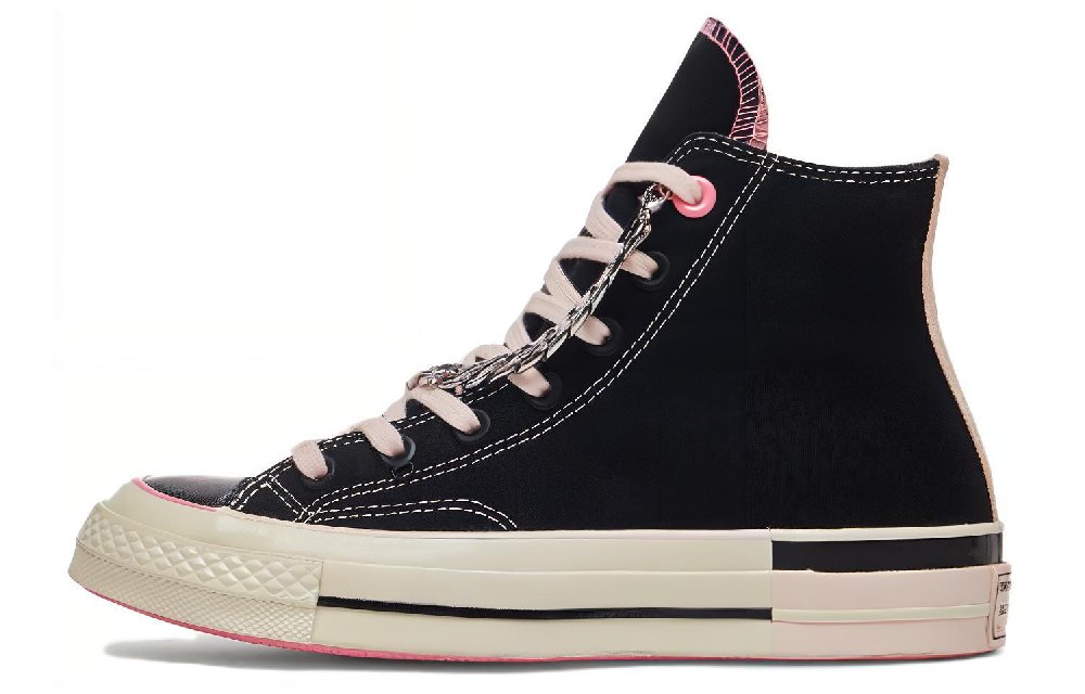 Converse 1970s High-Top Canvas Shoes Women's Black Pink