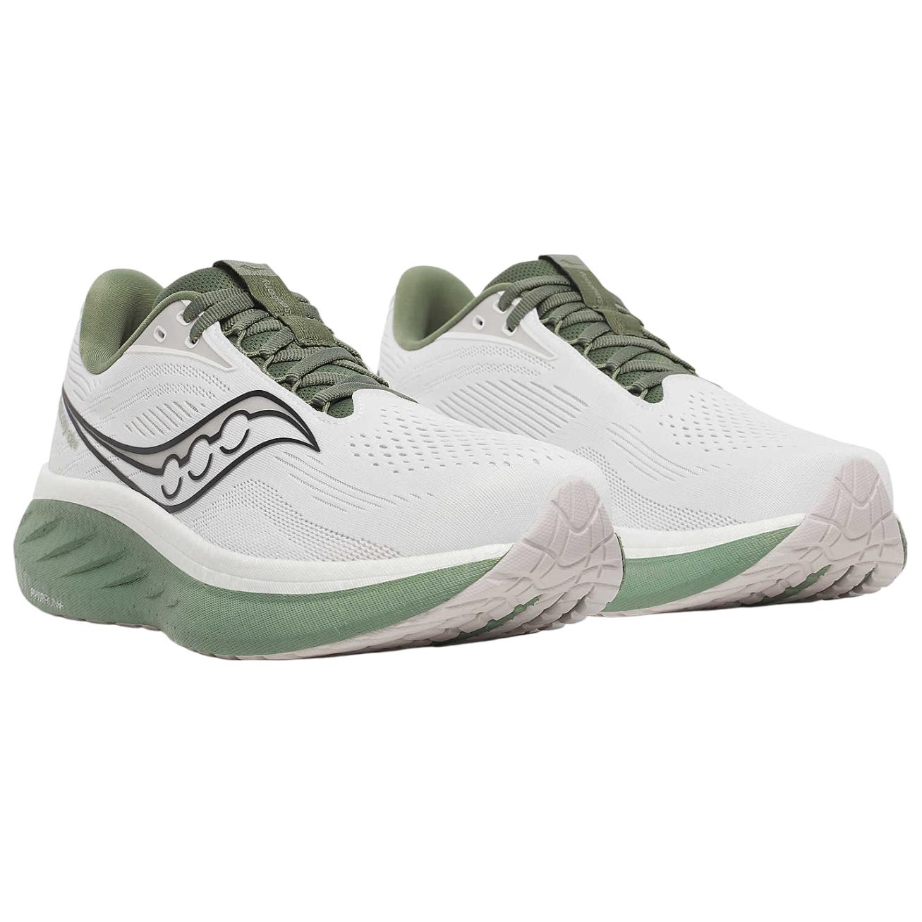 Saucony Ride 18 White Olivine купить в интернет-магазине Yoocart с быстрой доставкой по России.