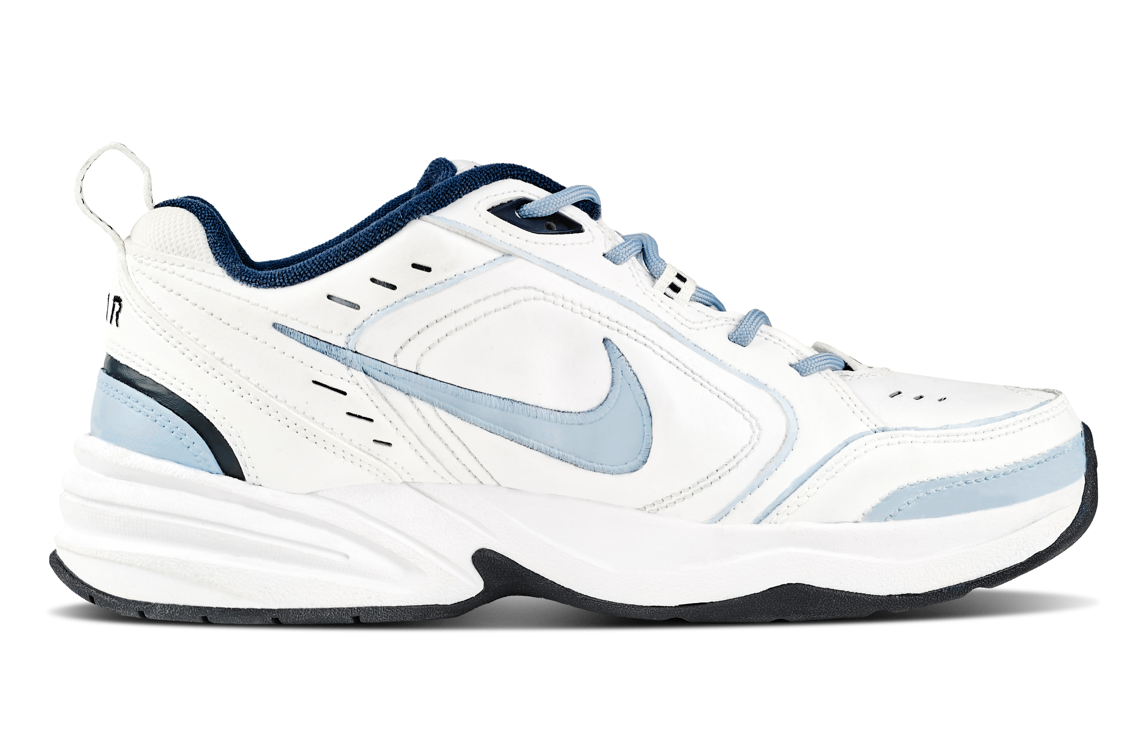 Nike Air Monarch 4 Puppy Yellow Abrasion Resistant Low Top Chunky Sneakers Unisex Blue Yellow