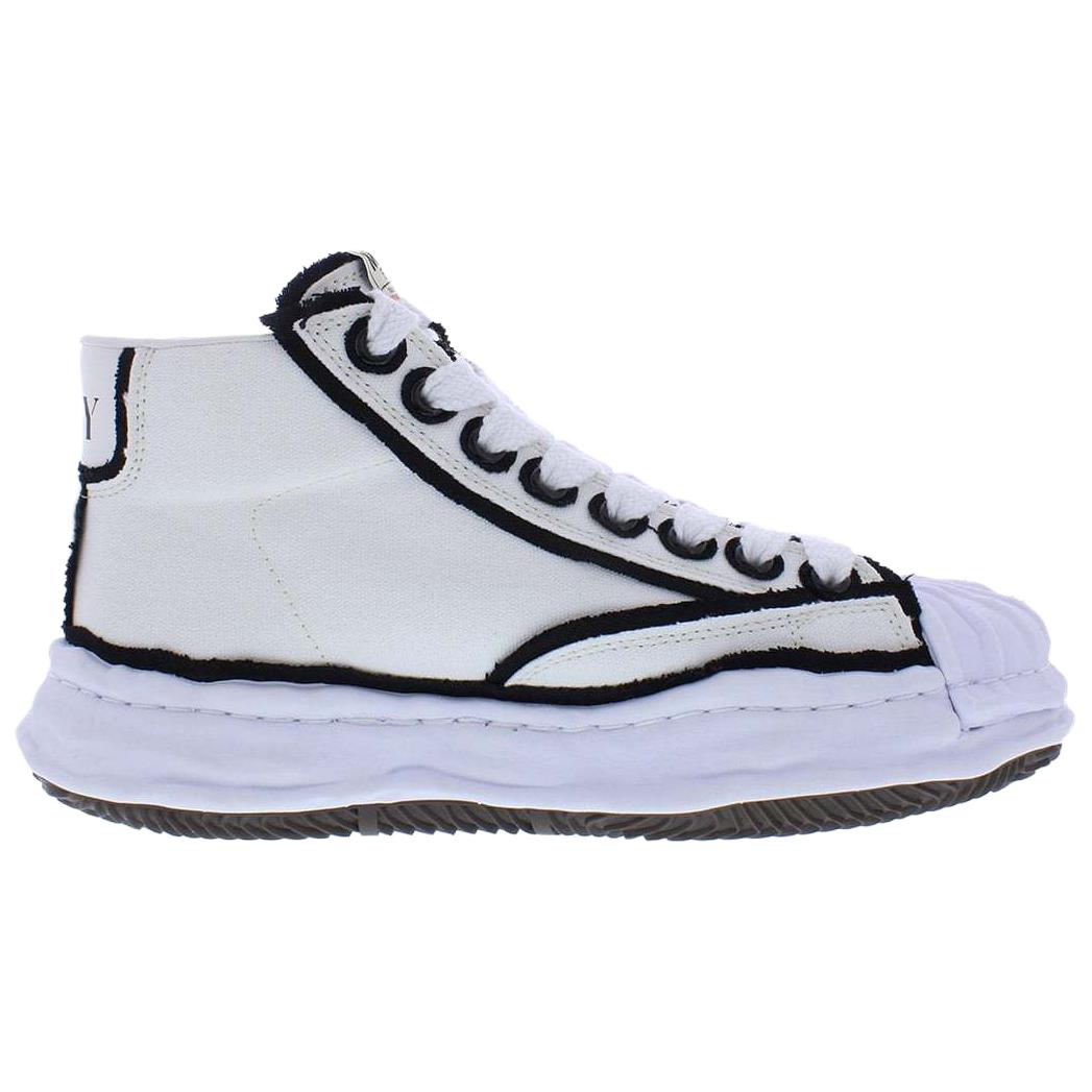 MIHARA YASUHIRO Blakey Abrasion Resistant Mid top Canvas Shoes Men's White