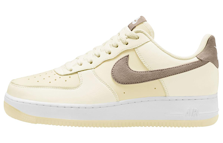 Nike Air FORCE 1 Кроссовки для скейтбординга Низкие Бежево-коричневые Мужские