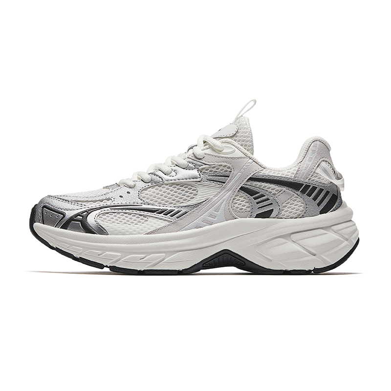 Anta Беговые кроссовки Low Top Папирусовый белый/Серебристый Женские