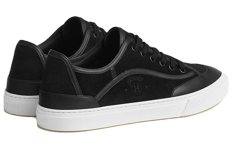 HERMES Get Low top Skateboard Shoes Men's Black