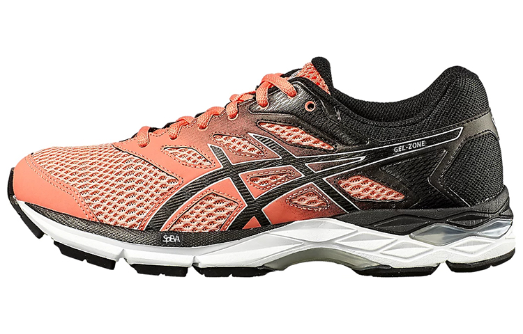 Asics Gel Zone 6 Cushioning Abrasion Resistant Breathable Low Top Running Shoes Women's Orange Black