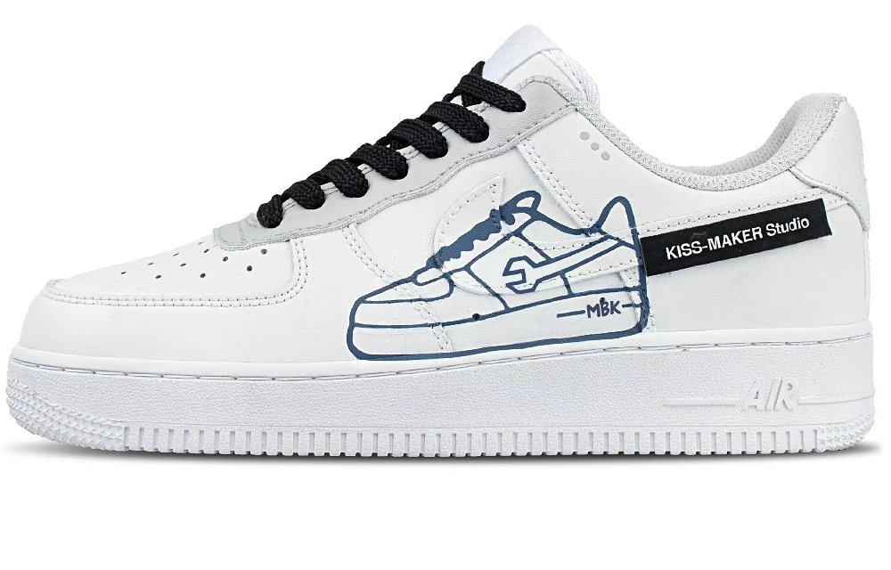 Nike Air Force 1 Low Top Skateboard Shoes Unisex White