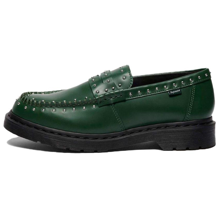 Dr. Martens Studded Penton Loafer Supreme Green