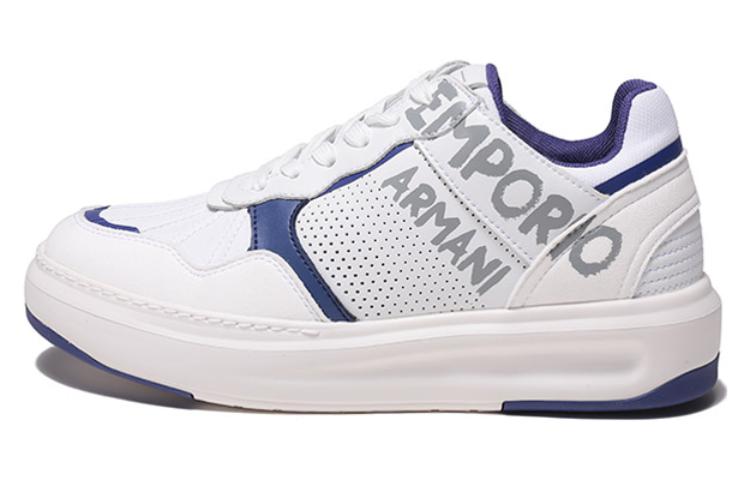 EMPORIO ARMANI Stylish Skateboarding Shoes Women's White