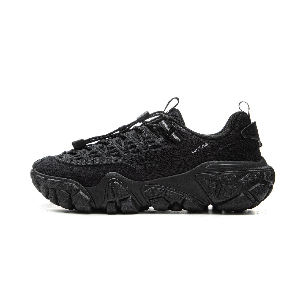 LiNing Dunes Cushioning, Slip Resistant, Abrasion Resistant Support Low Top Casual Shoes Men's Black