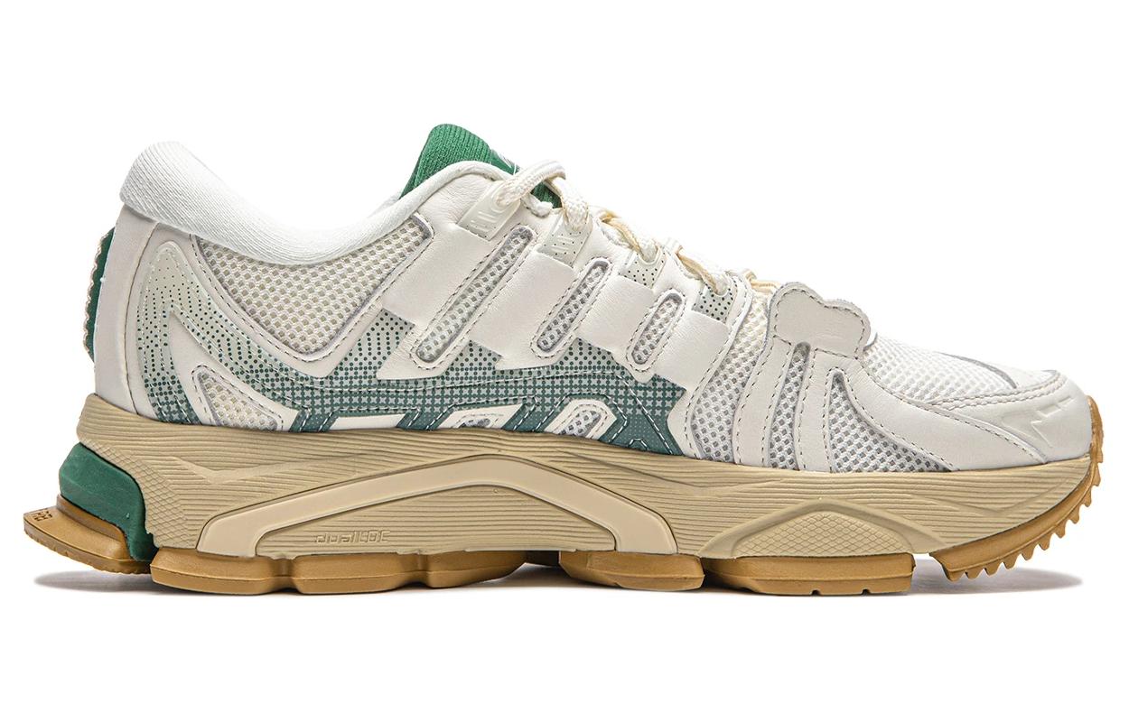 LiNing Abrasion Resistant Breathable Low top Running Shoes Women's Beige Green