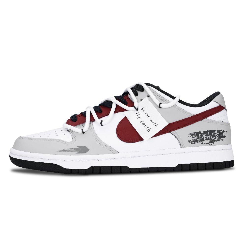 Nike Dunk Low Top Skateboard Shoes Unisex Light Gray