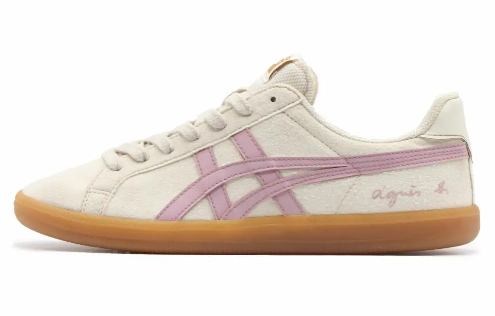 Onitsuka Tiger DD Trainer Anti-Slip Wear-Resistant Low-Top Skateboard Shoes Unisex Brown Pink