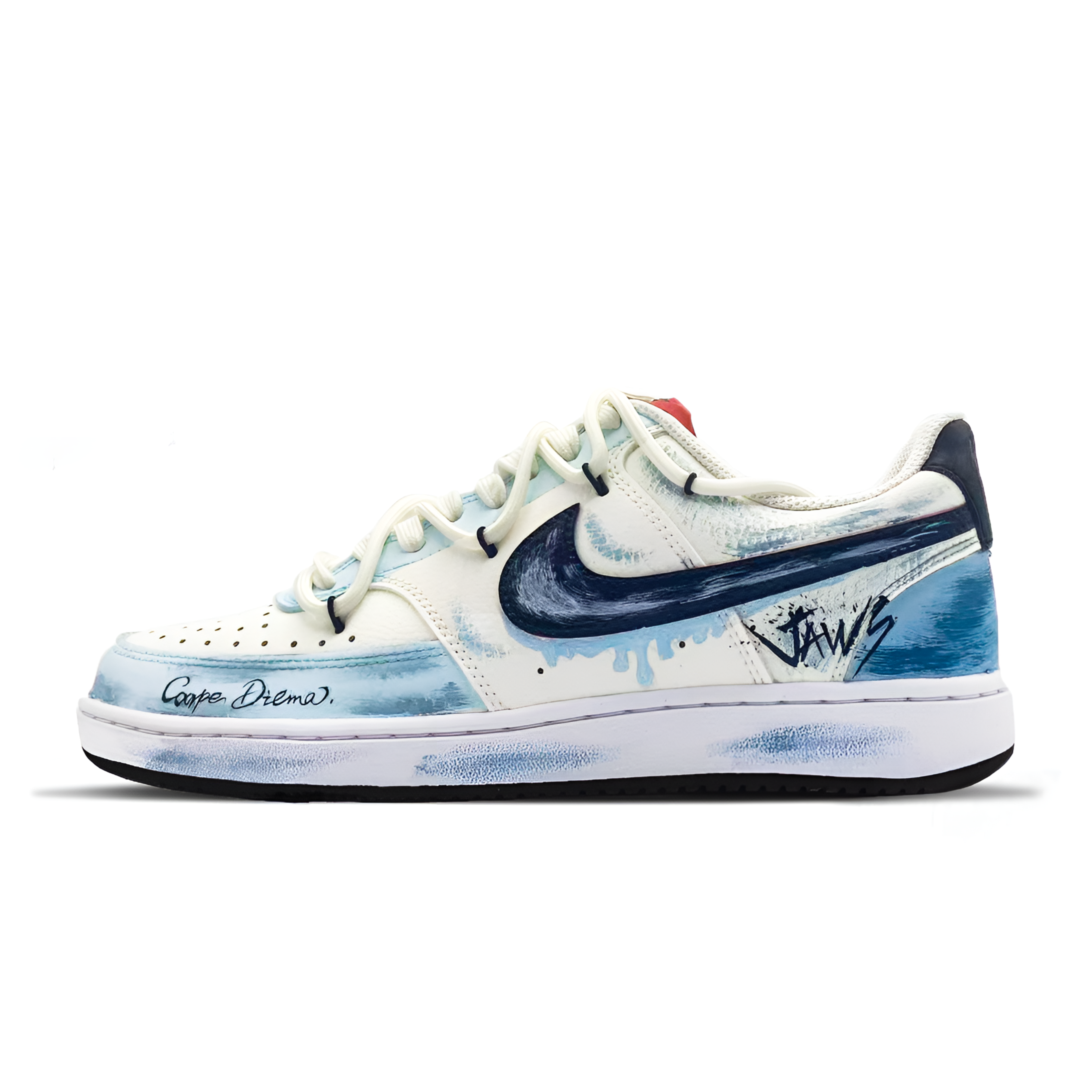 Nike Court Vision 1 Island Abrasion Resistant Breathable Slip Resistant Low top Skateboard Shoes Men's