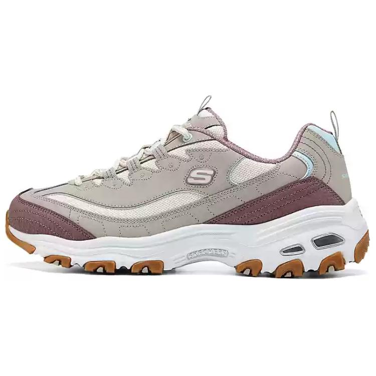 Skechers DLITES Low Top Chunky Sneakers Women's Taupe