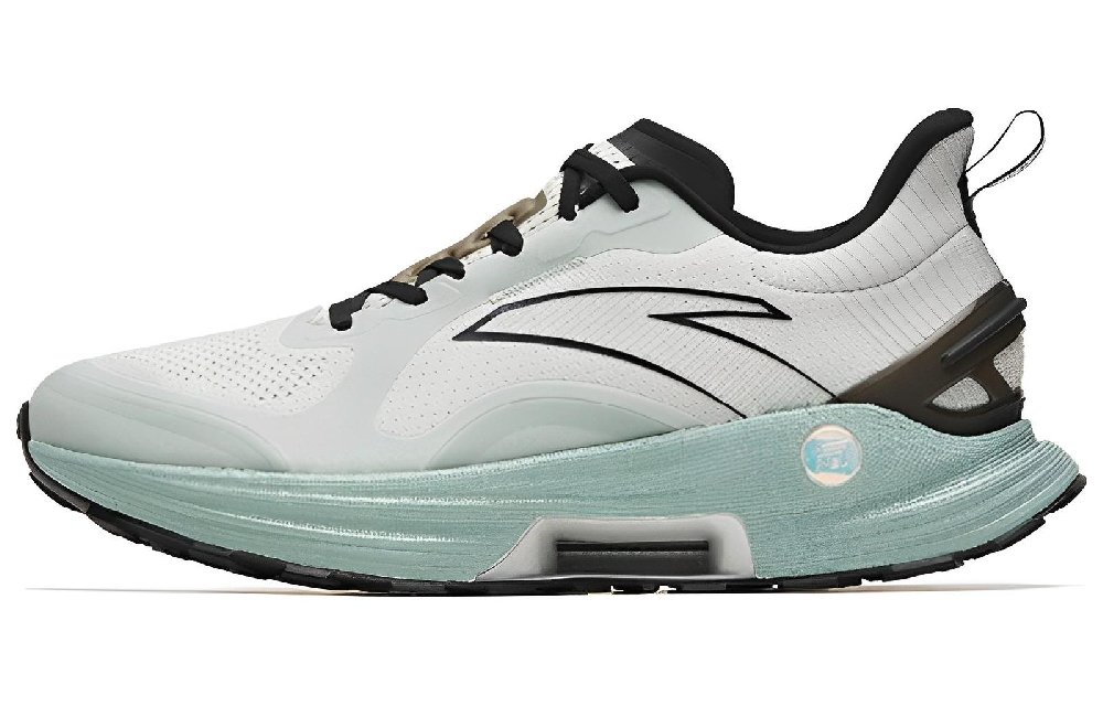 Anta Gen 3.0 Slip-Resistant Lightweight Rebound Low-Top Running Shoes Men's White Gray Green