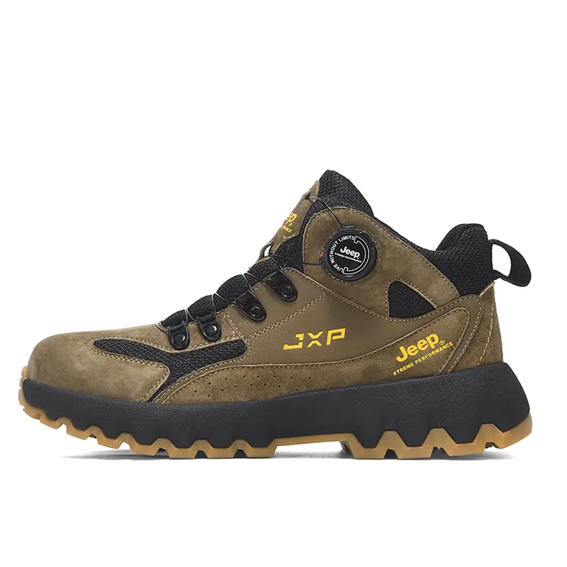 Jeep Mid Top Outdoor Shoes Men's Khaki