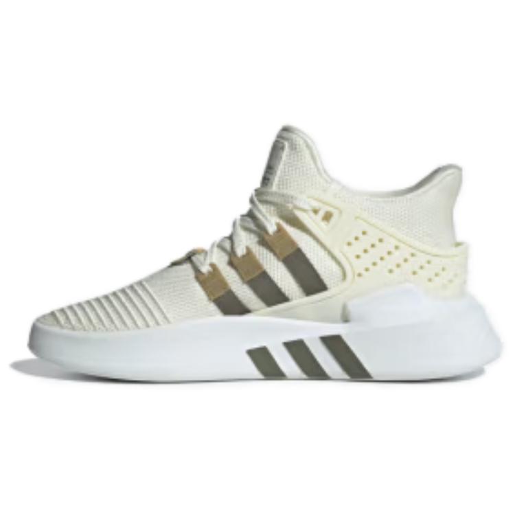 Adidas Originals Eqt Bask Adv Mid Top Casual Shoes Unisex White Green Brown