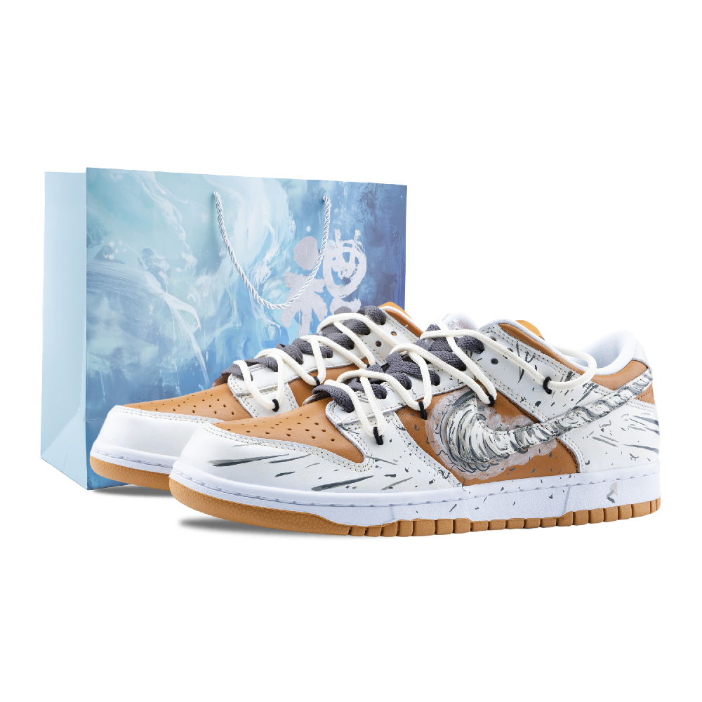 Nike Dunk Gale God's Blade Slip Resistant Low Top Skateboard Shoes Unisex Light Yellow