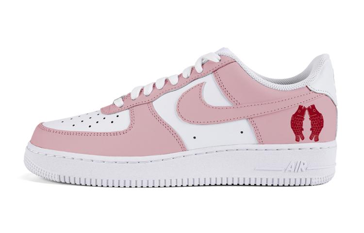 Nike Air Force 1 Air Force 1 Low-Top Skateboard Shoes Women's Pink