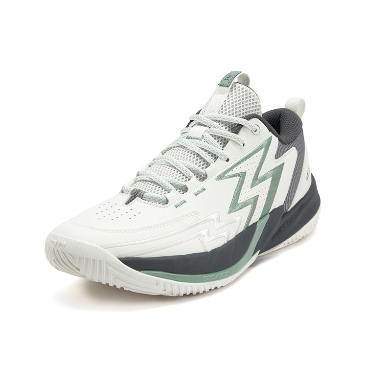 361° BIG3 Team 3.0 Abrasion Resistant Shock Absorbers Low top Basketball Shoes Men's White Smoke Gray