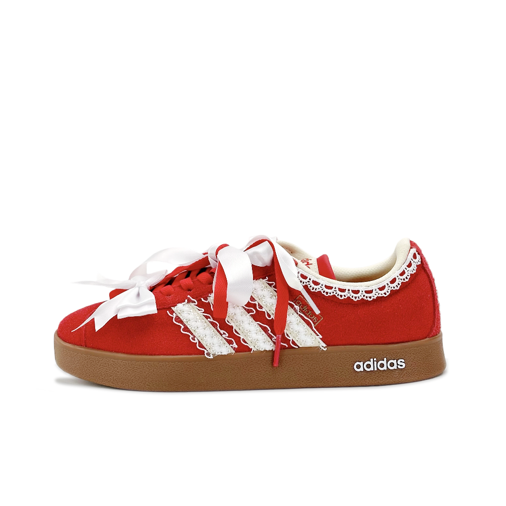 Adidas Vl Court Classic Low Top Skateboard Shoes Women's Red
