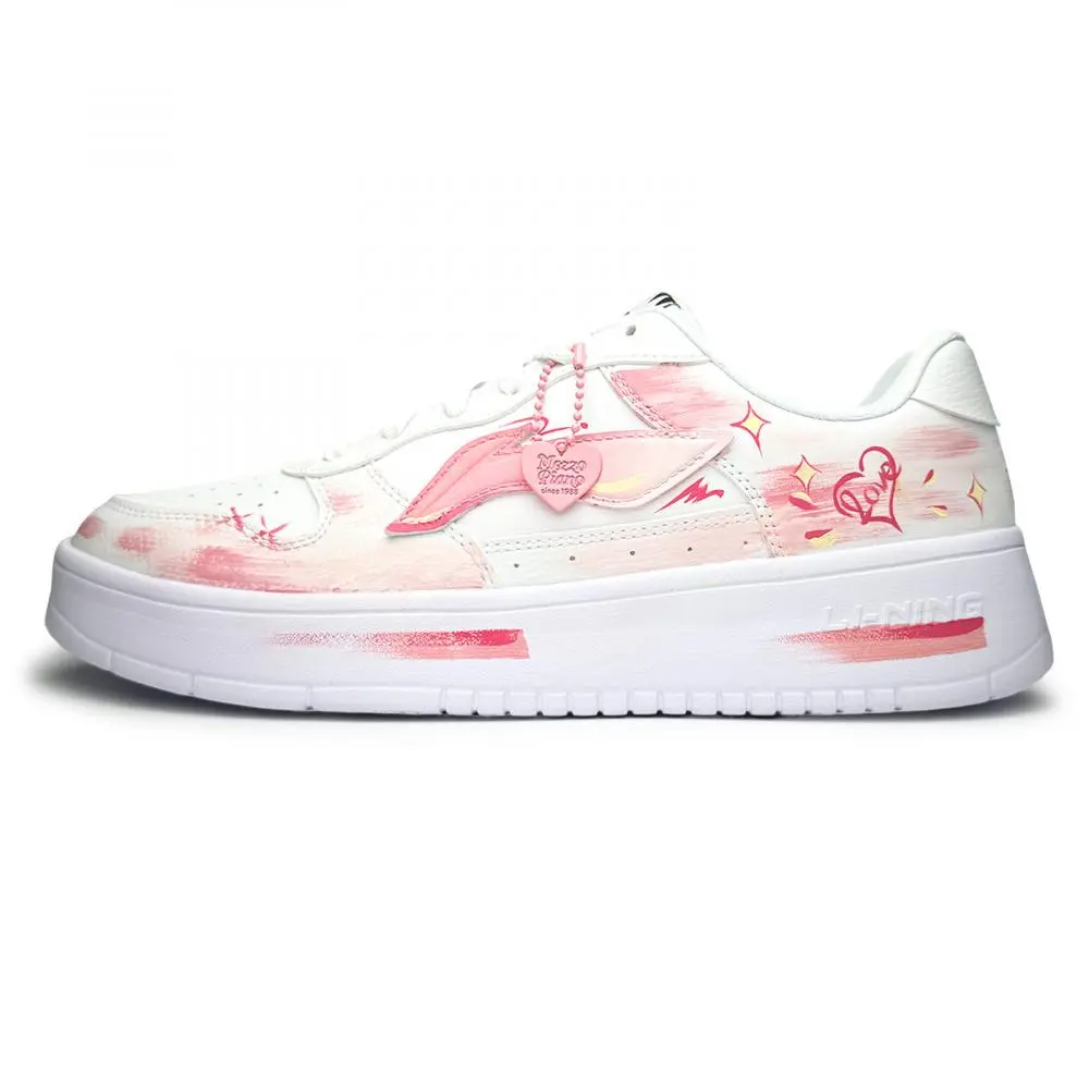 LiNing Pontoon Boats Slip Resistant, Abrasion Resistant, Lightweight Low top Skateboard Shoes Unisex Peach