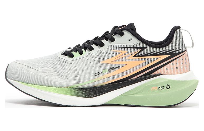 361° Shippuden CQT Series Running Shoes Men's Low top Photon Gray/Fluorescent Cream Peach Red