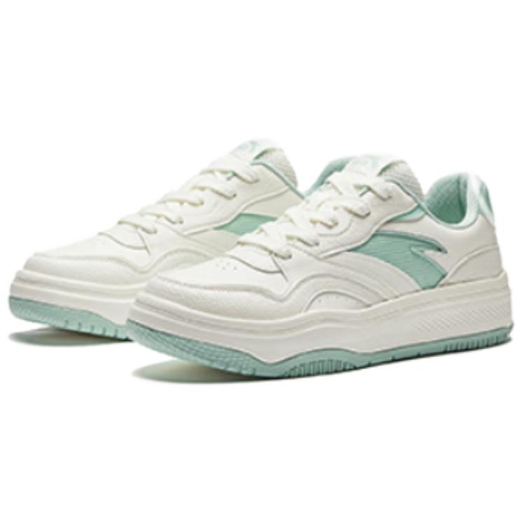 Anta Street Play 2 Anti Slip Wear Resistant Low Top Skateboard Shoes Men's White Cyan купить в интернет-магазине Yoocart с быстрой доставкой по России.