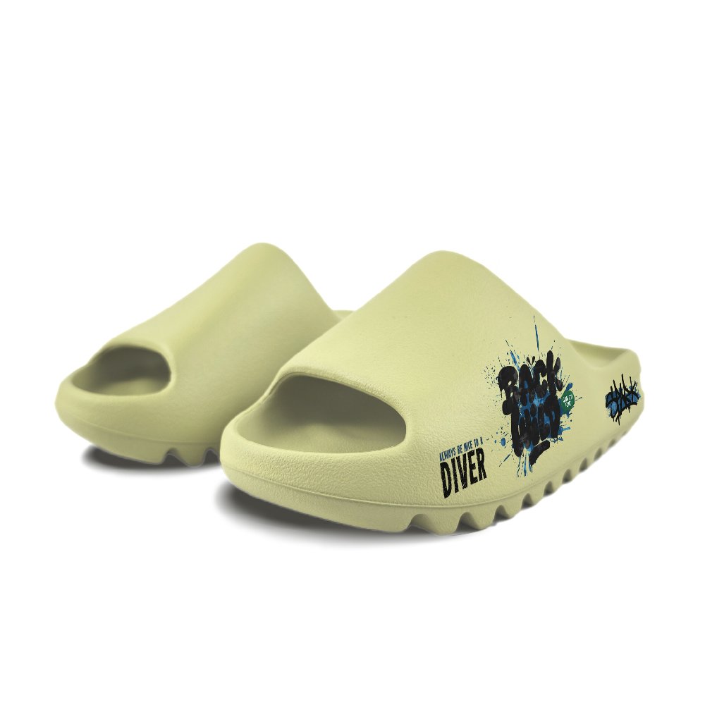 Adidas Originals Yeezy Slide Slip Resistant Slide Slippers Unisex Green