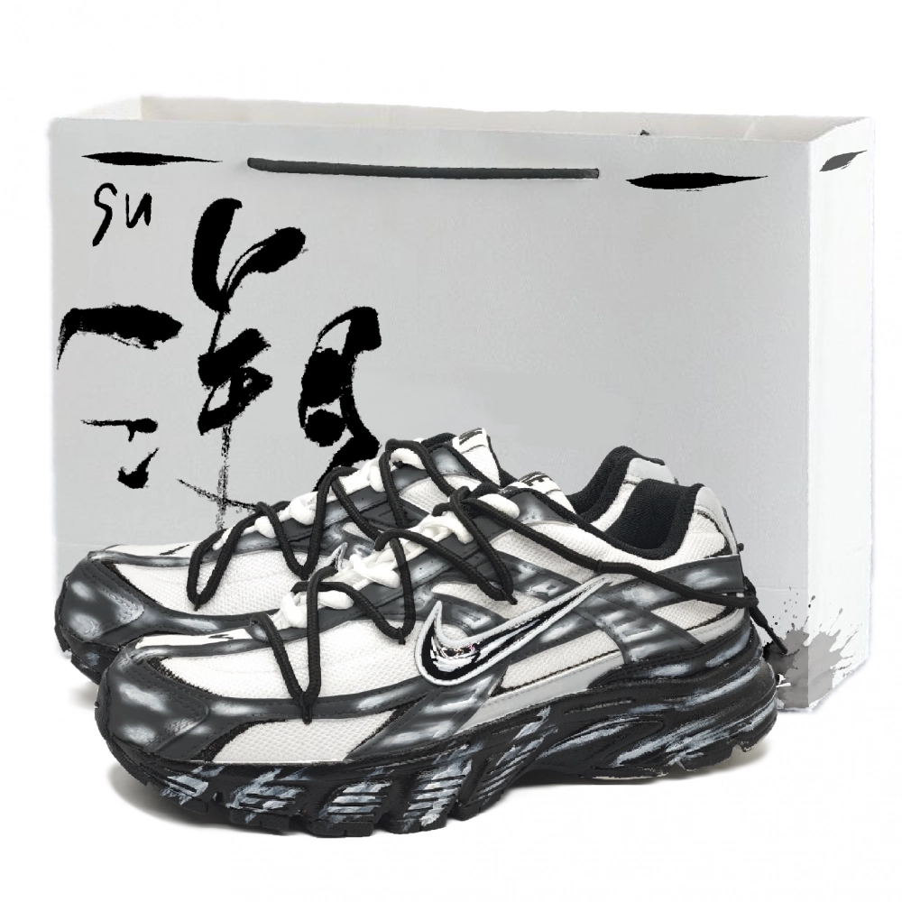 Nike Initiator Low Top City Commute Running Shoes Unisex Black White