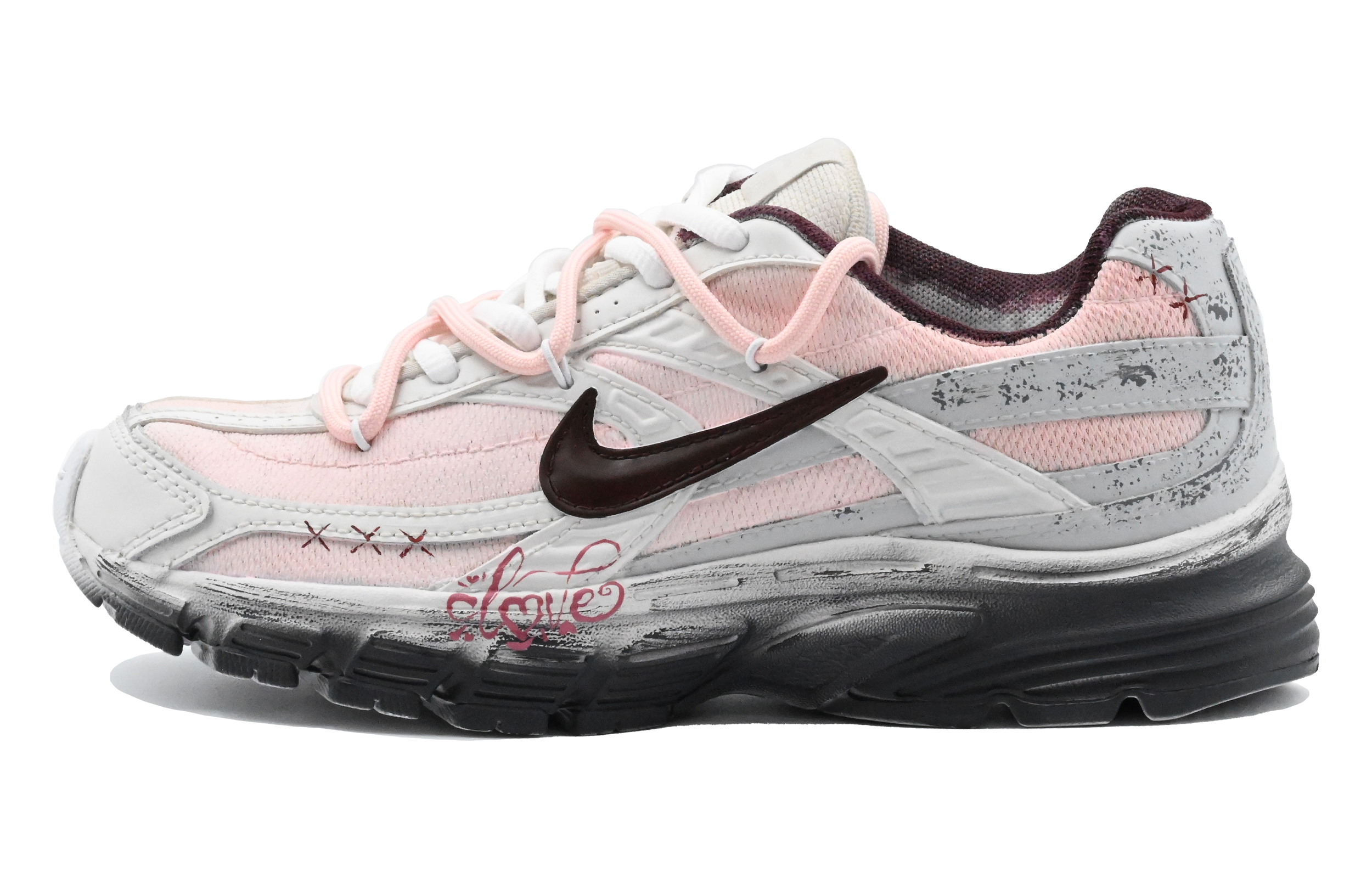 Nike Initiator Abrasion Resistant Low top Running Shoes Unisex Beige Pink