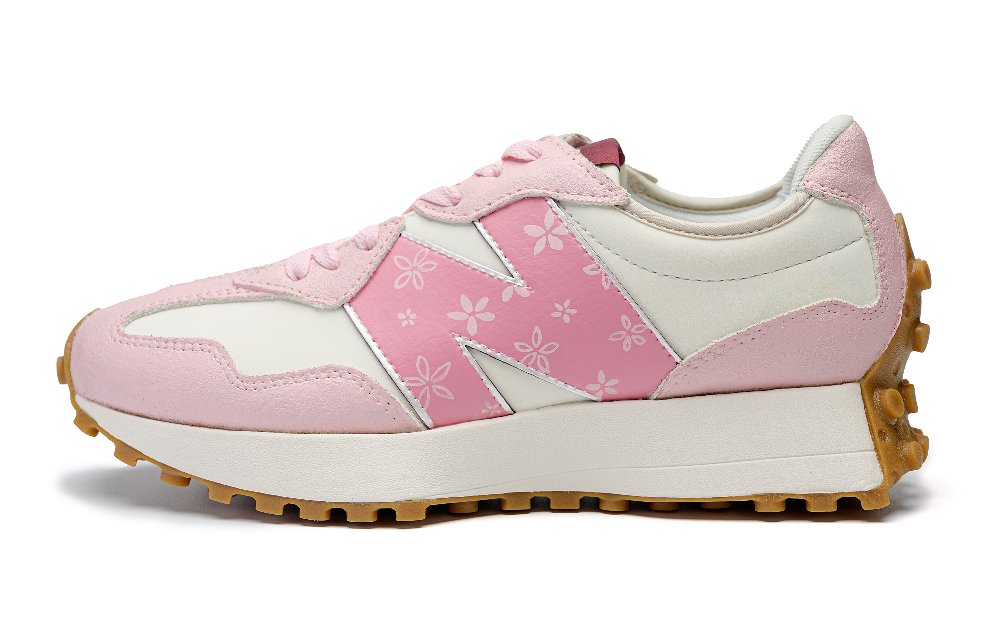 New Balance NB 327 Anti-Slip Wear-Resistant Low-Top Running Shoes Women's Pink White