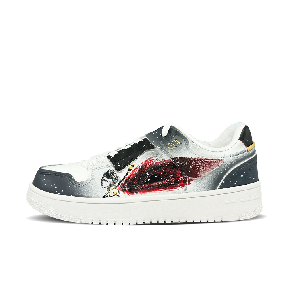 LiNing Tianji Black God Goku Anti-Slip Wear-Resistant Low-Top Skateboard Shoes Men's Black White
