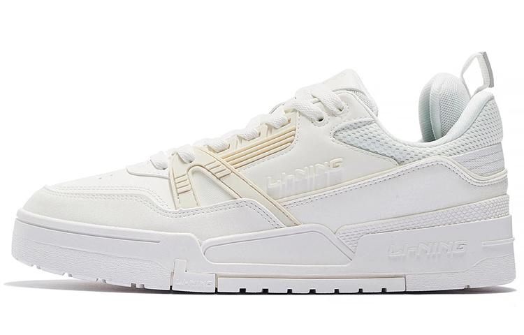 LiNing 001 BTC BTC Non-slip Lightweight Low-Top Skateboard Shoes Men's White