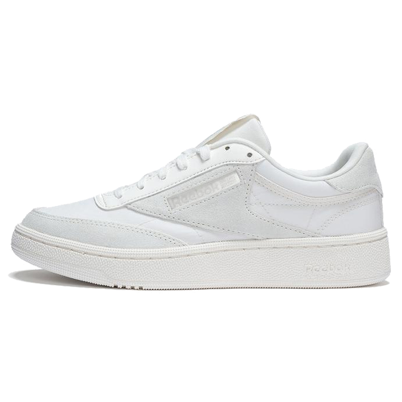 Reebok Anti-Slip Wear-Resistant Low-Top Skateboard Shoes Unisex White