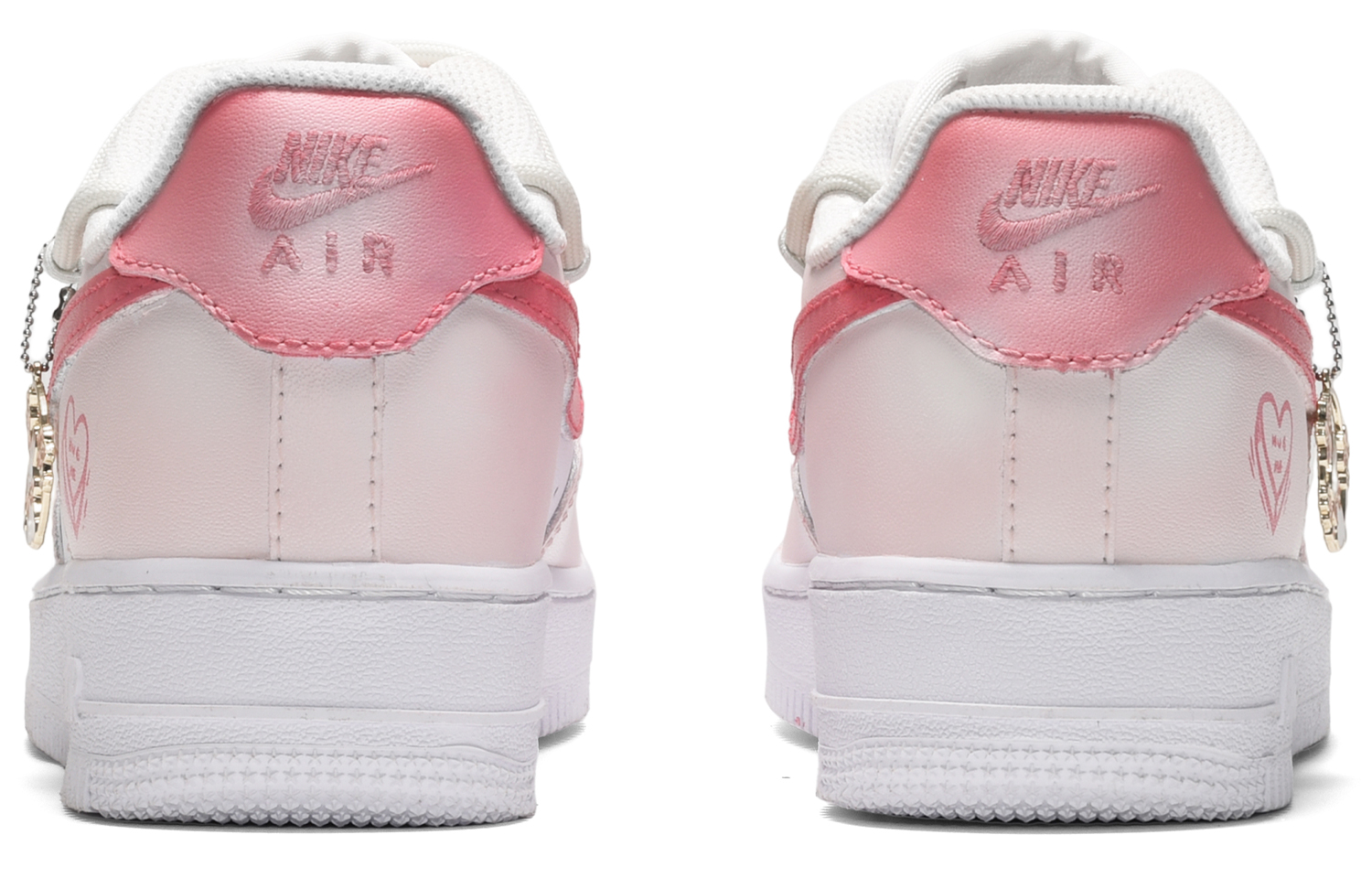 Nike Air Force 1 Skateboard Shoes Men Low-Top White Pink
