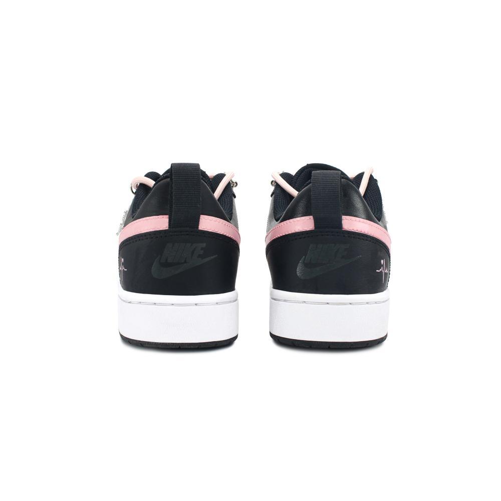 Nike Court Borough 2 Wear resistant And Lightweight Low Top Skateboard Shoes GS Black Pink купить в интернет-магазине Yoocart с быстрой доставкой по России.