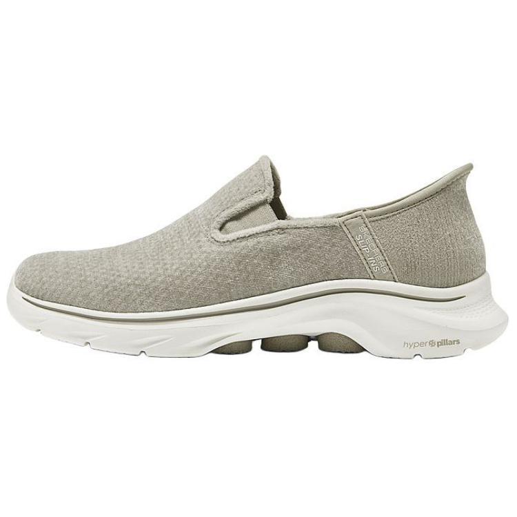 Skechers WOMEN'S GO WALK Slip-Resistant Breathable Low-Top Casual Shoes Women's Taupe