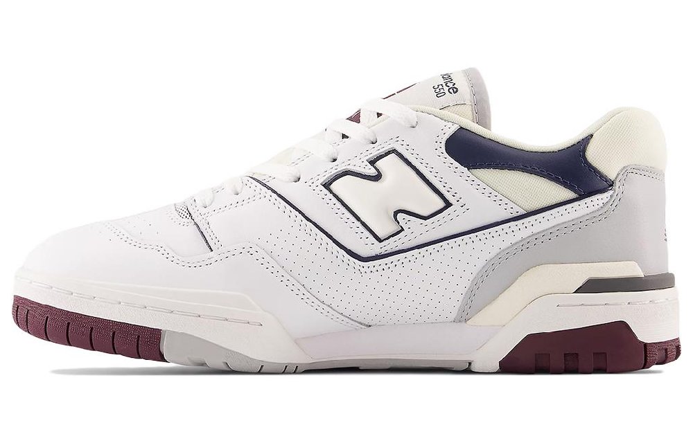 New Balance 550 'White/Indigo/Burgundy' Sneakers