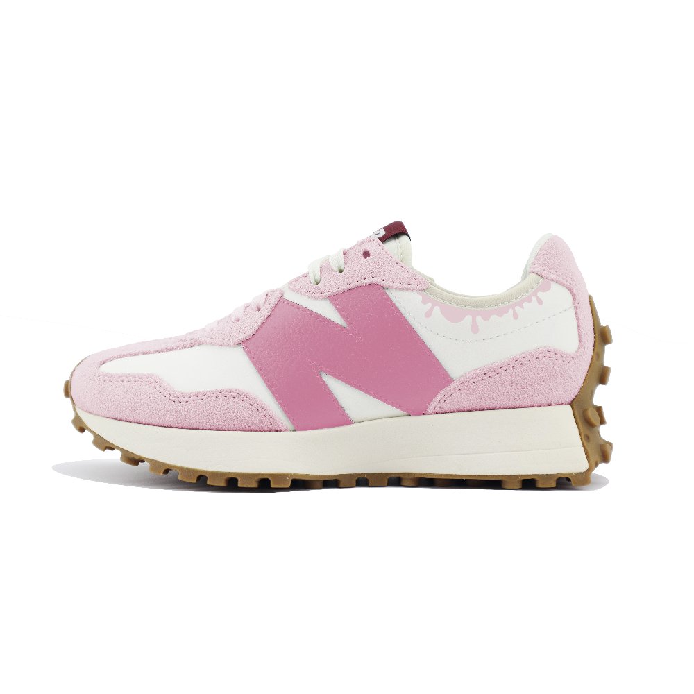New Balance NB 327 Abrasion Resistant Low Top Casual Running Shoes Women's White Pink