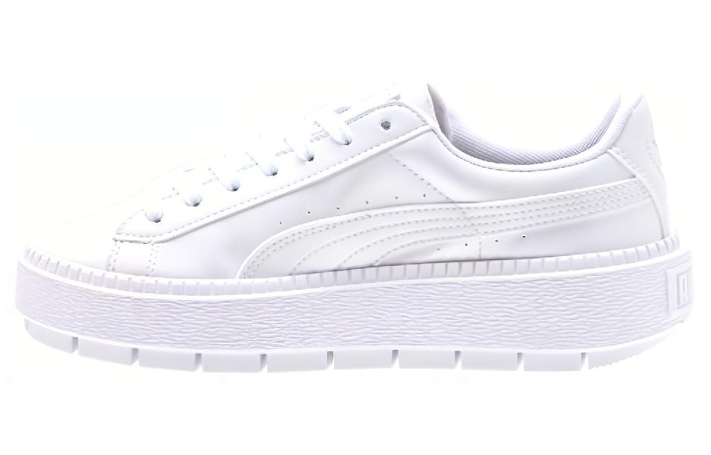 PUMA Suede Platform Trace Shoes White Women's