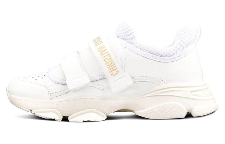 DIOR D Wonder Low White Calfskin Women's