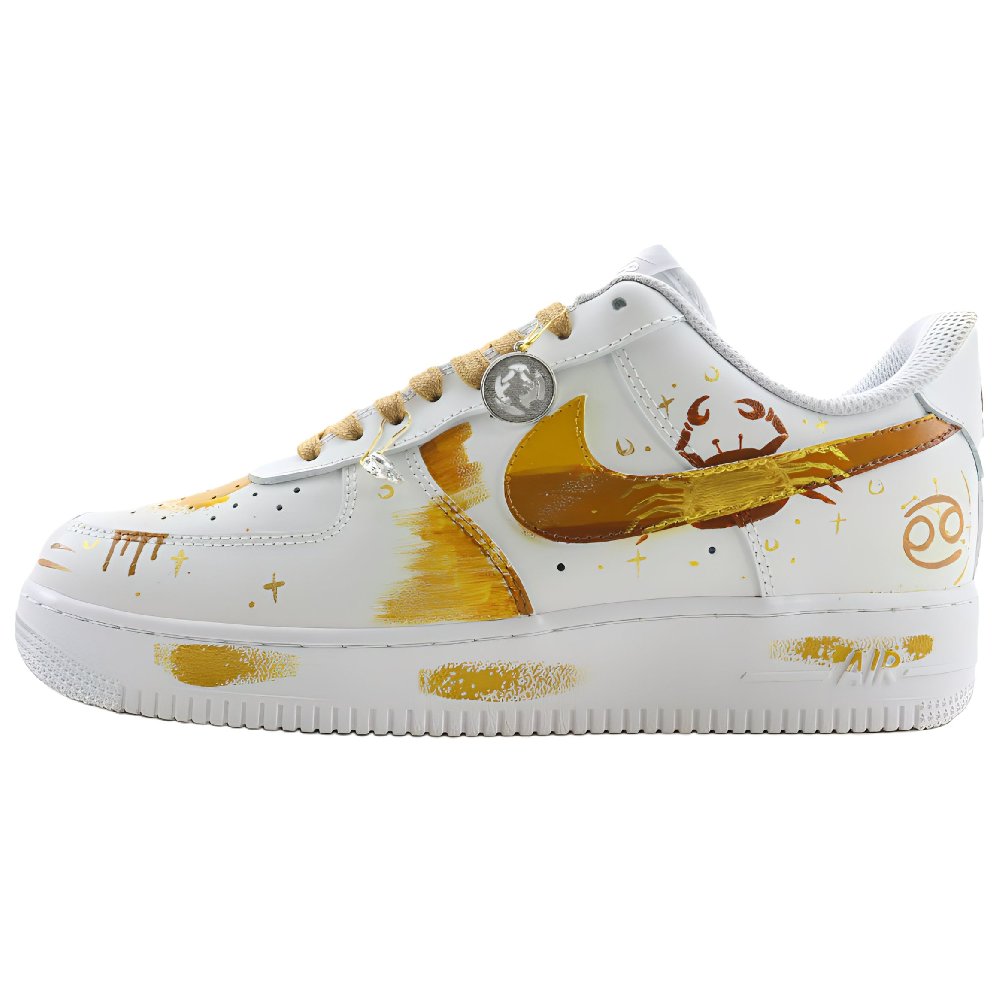 Nike Air Force 1 Coverage Slip Resistant Low Top Skateboard Shoes Unisex White