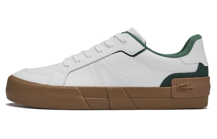 LACOSTE Skateboard Shoes Men Low-Top White