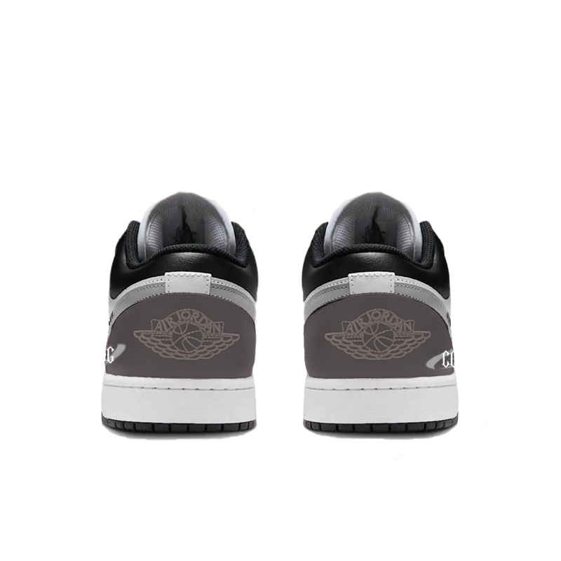 Jordan Air Jordan 1 Gravity Gears Abrasion Resistant Low Top Vintage Basketball Shoes Men's Black Gray купить в интернет-магазине Yoocart с быстрой доставкой по России.