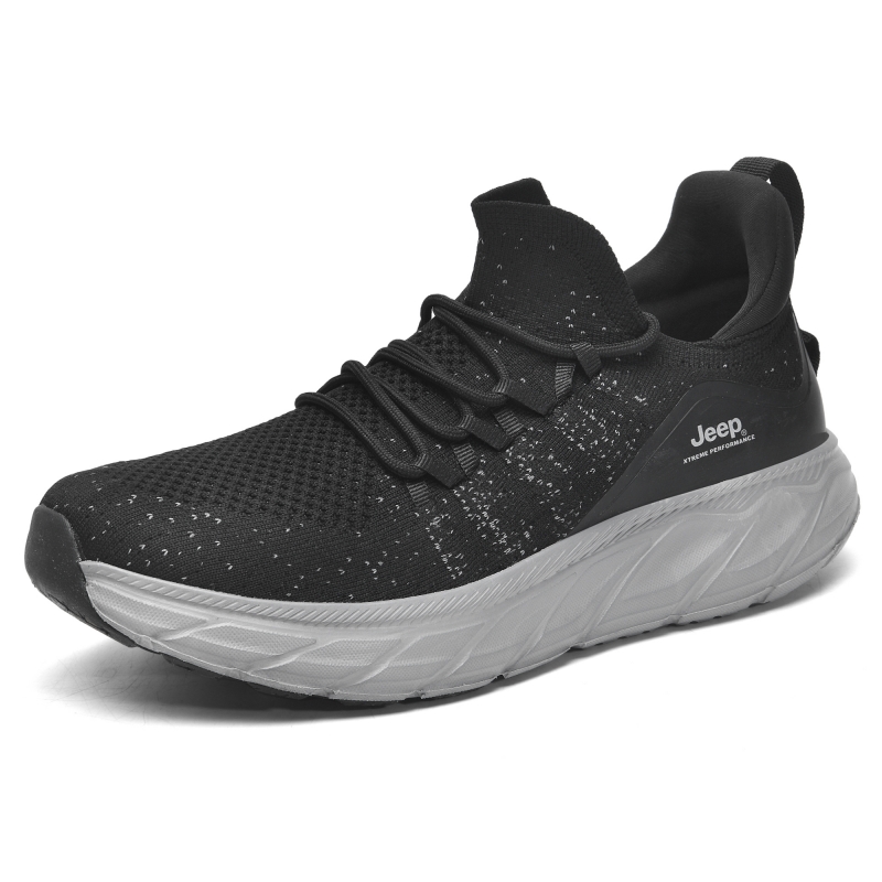 Jeep Cushioned Wear-Resistant Breathable Rebound Low-Top Casual Shoes Men's Black купить в интернет-магазине Yoocart с быстрой доставкой по России.