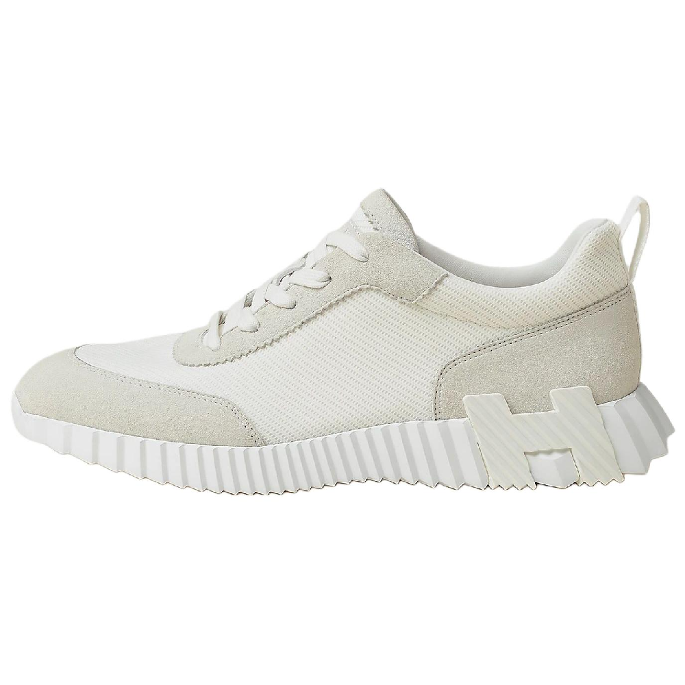 HERMES Bouncing Low Top Casual Shoes Men's White