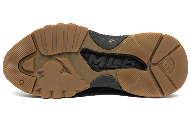 MLB Chunky High Cushioned Slip-Resistant Height Increasing High-Top Chunky Sneakers Unisex Black